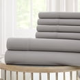 thumbnail image 2 of Modern Threads Cool Comfort 6-Piece Gray 120 GSM Adult Sheet Set, Twin, 2 of 4