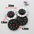 thumbnail image 4 of 4PCS Metal Brake Disc Wheel Rim Box Metal Hex Adapter 12mm for 1/10 Sakura D4 On-Road Racing RC Car Parts,Black, 4 of 6