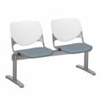 thumbnail image 3 of KFI Studios KOOL 2 Seat Reception Bench, White Back, Grape Seat, 3 of 7