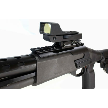 Red dot sight and rail mount for Remington 870 12 gauge