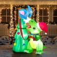 thumbnail image 4 of Dinosaurio inflable navideño Joiedomi de 2,1 m con luces LED, 4 of 8