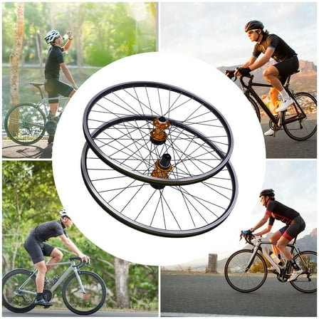 Mountain Bike Wheelset with 32 Spokes, Sealed Bearings, and Dual-Six-Hole Disc Brake System for Front and Rear Use