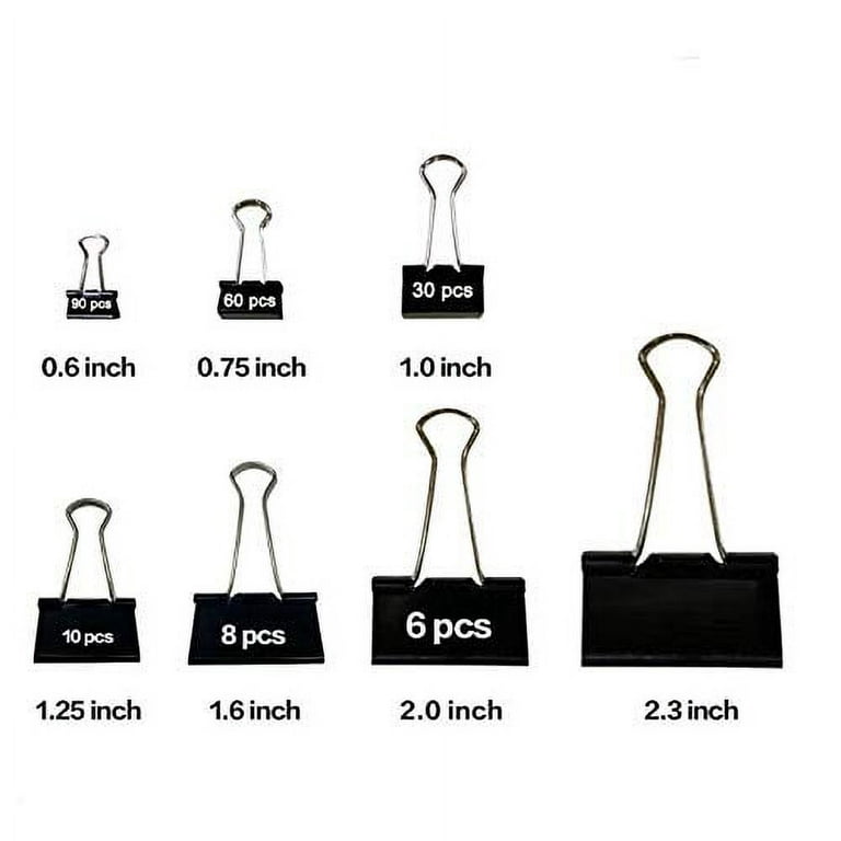 Extra Large Binder Clips 2.4  Width For Office -1.3 Inch Capacity 8 Pcs