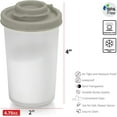 thumbnail image 2 of Signora Ware Salt and Pepper Shaker Set Mini Seasoning Container for Camping & Picnic, 2-Pk Gray, 2 of 6