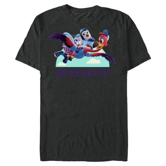 Disney Junior T.O.T.S. We're So Fly - Short Sleeve Blended T-Shirt for Adults -Customized-Dark Heather