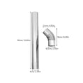 thumbnail image 2 of Tineasur 2Pcs Straight Chimney Pipe For Home Use In Stainless Steel Design, 2 of 8