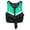 Black Green, variant on Koorium Kids Life Jacket Swim Vest Youth,Lightweight Quick-Dry Adjustable Buckles Zipper,Kayak, Swimming Training, Boating,Watersports
