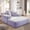 Purple, variant on Oversized Plush Corduroy Chaise Lounge Sofa Bed, Convertible Sleeper Couch with Storage Pockets, 3 Pillows, Purple, No Assembly