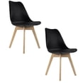 thumbnail image 1 of Juego de Sillas Negras Eames Acojinadas MUNDO IN para Comedor 2 Piezas Casa, 1 of 9