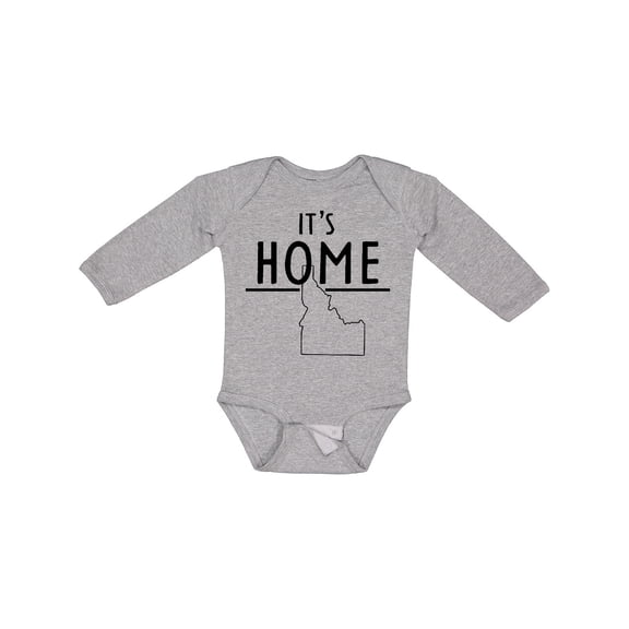 Inktastic It's Home- State of Idaho Outline Boys or Girls Long Sleeve Baby Bodysuit