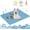 Sky Blue, variant on Dog Cooling Mat,Washable Dog Cooling Mat for Summer, Non-Slip Summer Crate Pad for Large Dog(XL,Sky Blue)