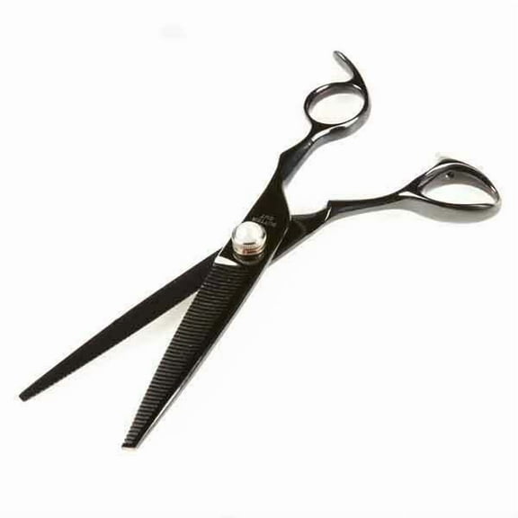 Professional Grooming Shears Black Pearl 47 Tooth Thinning Blending Scissor 7"