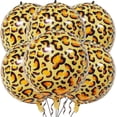 thumbnail image 1 of 2026 6 Pack Jumbo 22 Inch 4d Animal Leopard Print Spherical Foil Balloon Helium Jungle Safari Cheetah Animal Metal Balloon Wildlife Print Balloon Anim, 1 of 5