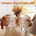 thumbnail image 3 of Fall Thanksgiving Rectangular Tablecloth x (xcm) Wipe Clean Pumpkin Table Cover for Family Gatherings Holiday Dinners Home Kitchen Decor, 3 of 7