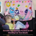 thumbnail image 2 of Cortinas de coche de dibujos animados, viseras solares, viseras solares, aislamiento térmico montado en el coche, visera solar (animales rosas) en verano, 2 of 4