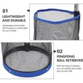 thumbnail image 3 of Miangastore Pingpong Ball Retriever Table Tennis Ball Picker Container Portable Pick Up Net Bag Training Tool for Ball(Blue), 3 of 8