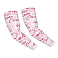 thumbnail image 6 of Lsque Breast Cancer Pink Ribbons Awareness (2) Cooling Arm Sleeves for Men & Women -Compression Sleeves to Cover Arms for Working,Sun Sleeves for UV Protection,Breathable, Moisture-Wicking, 6 of 8