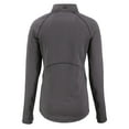 thumbnail image 3 of Women's-Cutter & Buck  Heather Black San Jose Earthquakes Peshastin Eco Fleece Recycled Half-Zip Pullover Top, 3 of 3