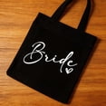 thumbnail image 6 of Hsqqdc 1pc Bride Themed Canvas Shopping Tote Women Engagement Shoulder Bag for Hen Party Gatherings, 6 of 7