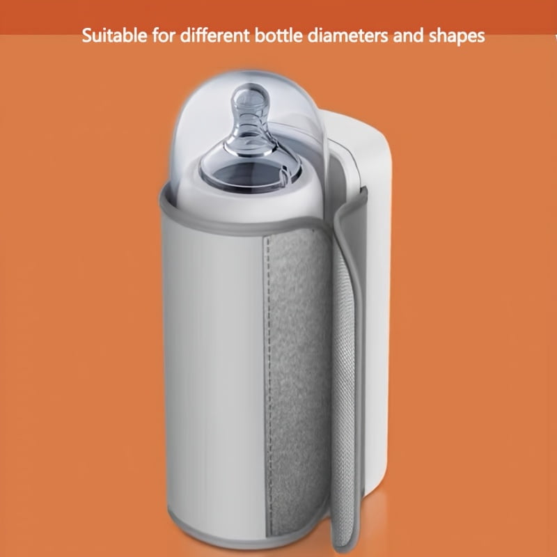 Portable Milk Bottle Warmer – LCD Digital Display, USB-Rechargeable Bottle Heater, Constant-Temperature Warming Tool