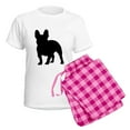 thumbnail image 5 of CafePress - French Bulldog Silhouette Women's Light Pajamas - Women's Short Sleeve Print T-Shirt and Pants Light Cotton Pajama Set, 5 of 7