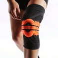 thumbnail image 5 of 2 rodilleras para dolor de rodilla, rodillera con almohadilla de gel para rótula y estabilizadores laterales para hombres y mujeres (naranja-negro), 5 of 5