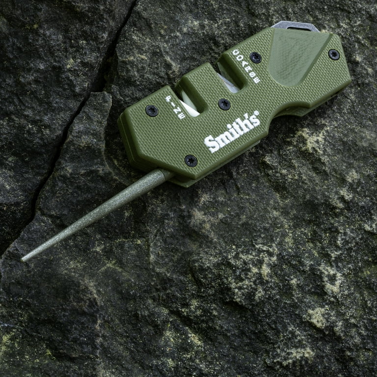 Smith's Sharpeners PP1 Mini OD Green G10 Tactical Knife Sharpener 50984