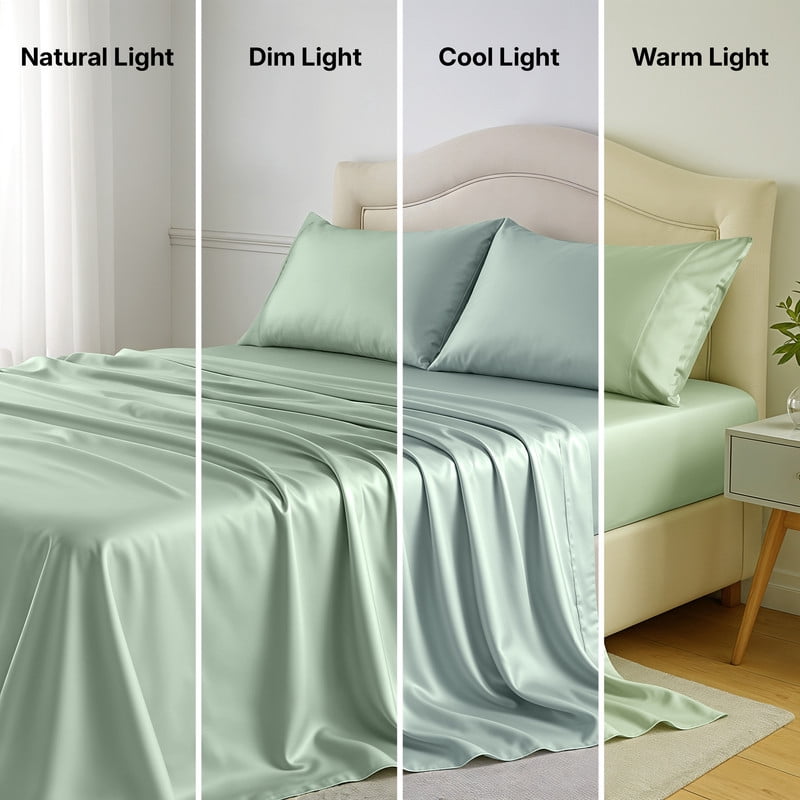 Lux Decor 100% Organic Viscose from Bamboo Sheets Set Full - 4 Piece Ultra-Soft Luxury Cooling Bed Sheets, 16" Deep Pocket, Breathable & Hypoallergenic - Sage