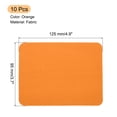 thumbnail image 2 of Parches de tela Uxcell termoadhesivos Naranja 4.9"x3.7" para ropa Paquete de 10, 2 of 6