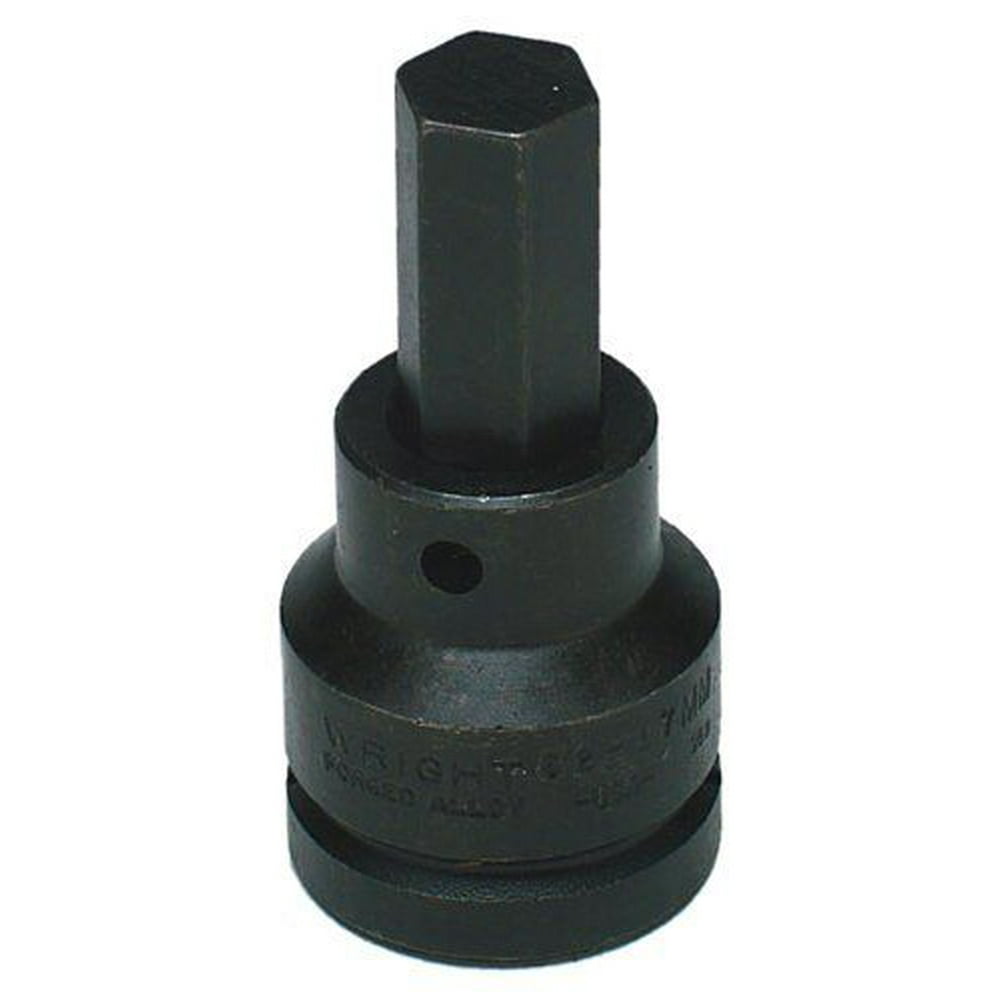 3/4 Dr. Impact Hex Bit Sockets, 3/4 in Drive, 17 mm Tip