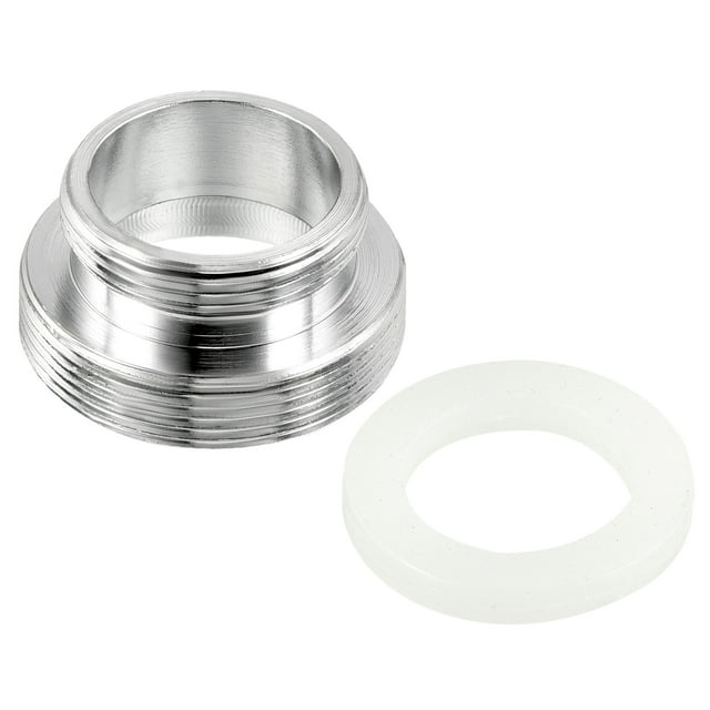 Adaptador de grifo macho a macho Uxcell, conector recto cromado para filtro de agua de manguera M28 x M22 2