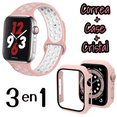 thumbnail image 1 of Correas para Apple Watch compatible con 38mm / 40mm + Case protector de pantalla con Cristal Templado. Estilo Sport, ideal para hacer ejercicio. Mamá Pulpo Sport con case, 1 of 4