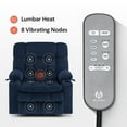 thumbnail image 5 of MCombo Dual Motor Power Lift Recliner with Massage and Heat for Big Elderly in Living Room, Fabric R7897, Medium-Wide, Navy Blue, 5 of 9