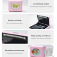 thumbnail image 5 of XIANJINO Wireless Mini Portable Thermal Printer Label Maker, Paper Included for Android and iOS Phone, Pink, 5 of 9