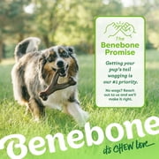 Benebone Wishbone Durable Dog Chew Toy for Aggressive Chewers, Real Peanut, Small