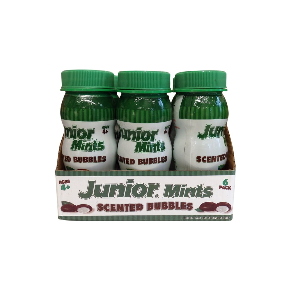 Junior Mints Scented Bubbles, 6 Pack, 4 fl oz.
