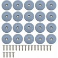 thumbnail image 1 of CHAO 20 piezas de deslizadores redondos para muebles de 22MM, con tornillos, deslizadores de teflón para muebles, silla deslizante, deslizador de clavo a clavo, 1 of 5