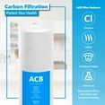 thumbnail image 2 of Express Water – 6 Pack Water Filter Activated Carbon Block Replacement Filter – ACB Large Capacity Water Filter – Whole House Filtration – 5 Micron Water Filter – 4.5” x 20” inch, 2 of 7