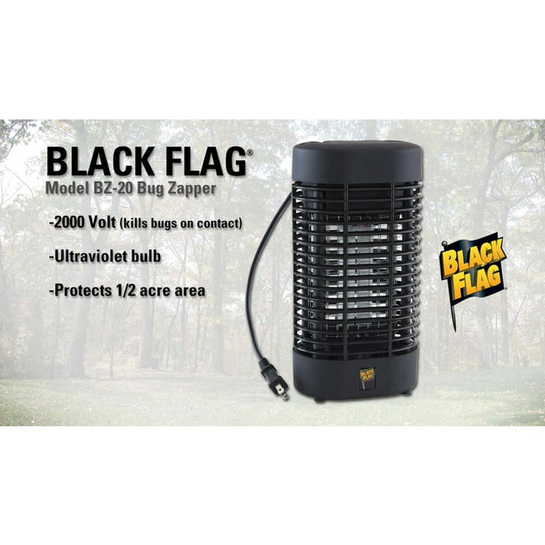 BLACK+DECKER Outdoor Electric UV Zapper - 24-Watt, Kills Mosquitos, Flies,  Gnats, Non-Toxic, Indoor/Outdoor, 1/2 Acre Coverage