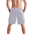thumbnail image 3 of Dailycode Men's Quick Dry Swim Trunks Beach Shorts Casual Summer Board Shorts with Pockets, Light Purple, 3 of 8