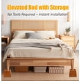 thumbnail image 5 of 3 Inch Pine Wood Furniture Risers For Beds, Sofas And More, 5 of 6