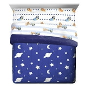 BBC Studios Bluey Blue 7 Piece Full Bed Set w/ Sham, 100% Microfiber