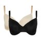 thumbnail image 1 of Dorothy Perkins - Sujetador T-Shirt Burnout para Mujer - Pack de 2 (Negro Natural, Crema), 1 of 4