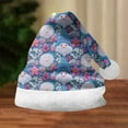 thumbnail image 2 of JIKNTTR Christmas Hats For Adults Kids Winter Santa Hat Soft Slouchy Knitted Hat Warm Braided Hats Cute Xmas Holiday Hat, 2 of 4