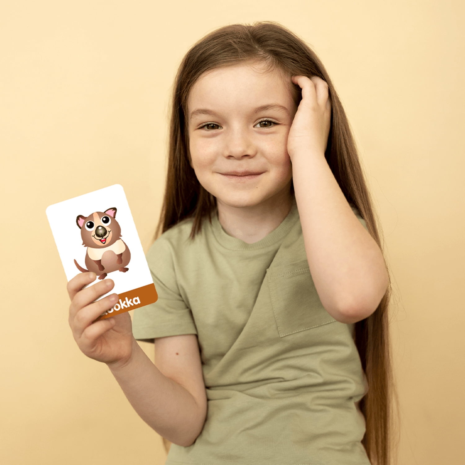 QUOKKA ABC Learning Flash Cards for Toddlers - 60 Educational Cards with Alphabet, Numbers, Colors and Animals for Kids Ages 2-5