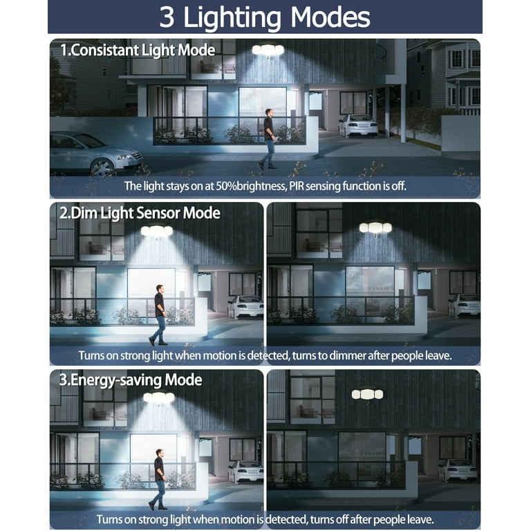 Solar Spotlight with PIR Motion Sensor, Outdoor Security Flood Lights, IP65 Waterproof & 2 Modes, 360¡ã Rotatable Solar Wall Light, Security Night Light for Garden, Patio, Garage, Pathway, Yard Solar Spotlight with PIR Motion Sensor, Outdoor Security Flood Lights, IP65 Waterproof & 2 Modes, 360¡ã Rotatable Solar Wall Light, Security Night Light for Garden, Patio, Garage, Pathway, Yard