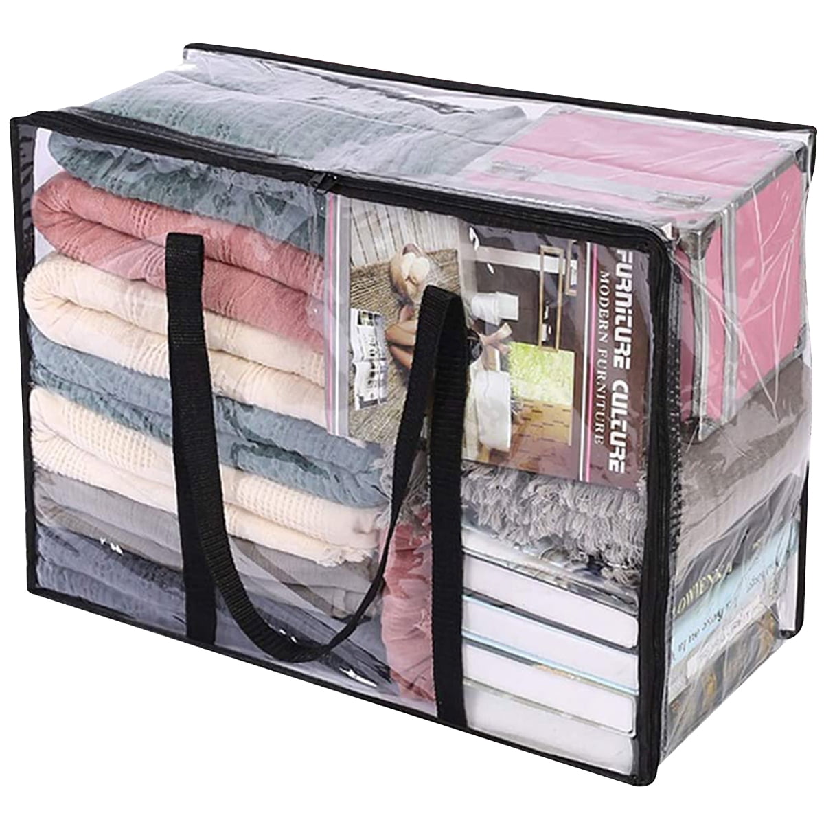 Natural Cotton/PEVA Storage Bags | The Container Store