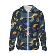 thumbnail image 2 of Lsque Undersea Animals UPF 50+ Lightweight Sun Protection Men's Women's Long Sleeve Shirt, Hoodie Performance -Large, 2 of 9