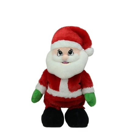 Pack of 6 Animated Tickle 'n Laugh Santa Claus Plush Christmas Figures 12"