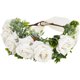 thumbnail image 1 of Collar de flores para perro, diadema floral blanca para boda, corona de flores ajustable, 1 of 6